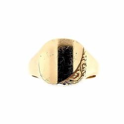 Pre Owned Mens 9ct Signet Ring ZP440